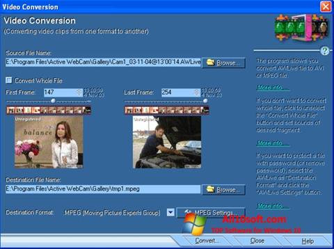 Ảnh chụp màn hình Active WebCam cho Windows 10