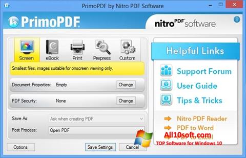 Ảnh chụp màn hình PrimoPDF cho Windows 10