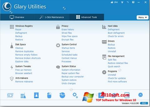 Ảnh chụp màn hình Glary Utilities Pro cho Windows 10