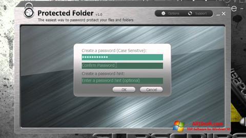 Ảnh chụp màn hình Protected Folder cho Windows 10