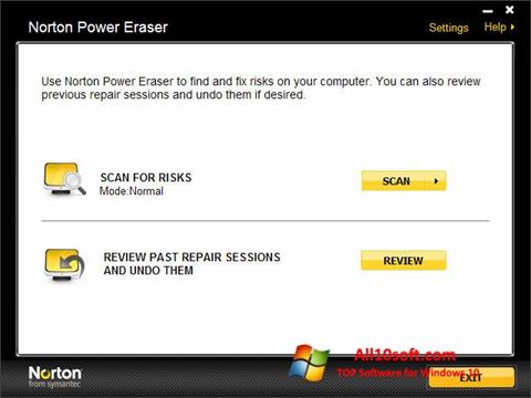 Ảnh chụp màn hình Norton Power Eraser cho Windows 10