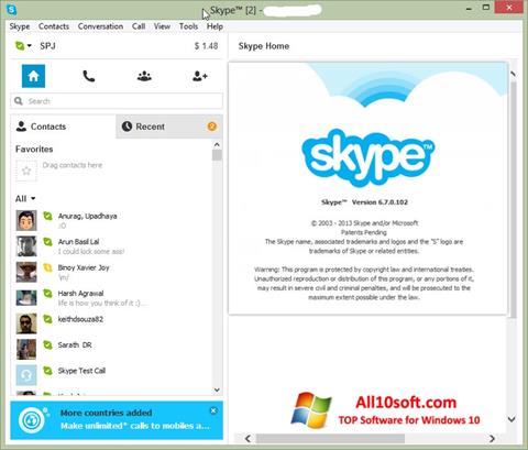 Ảnh chụp màn hình Skype Setup Full cho Windows 10