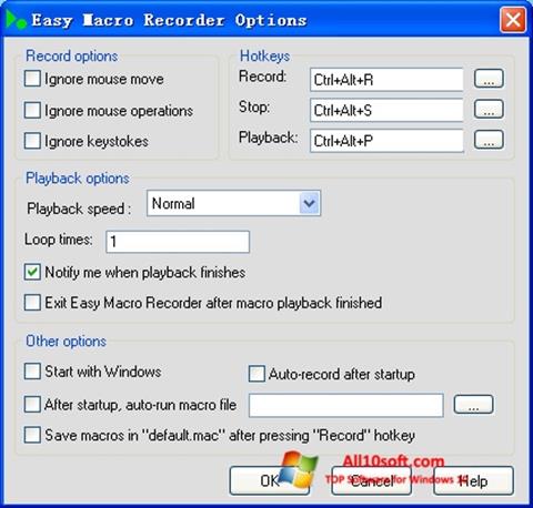 Ảnh chụp màn hình Easy Macro Recorder cho Windows 10