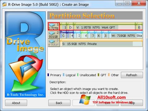 Ảnh chụp màn hình R-Drive Image cho Windows 10