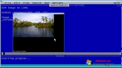 Ảnh chụp màn hình QBasic cho Windows 10