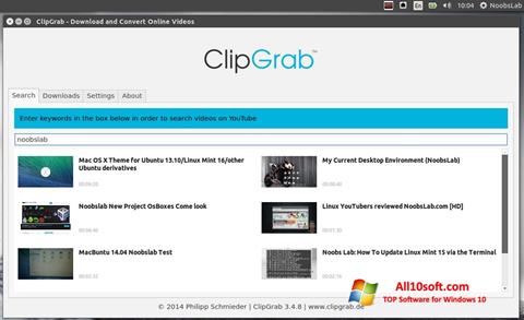 Ảnh chụp màn hình ClipGrab cho Windows 10