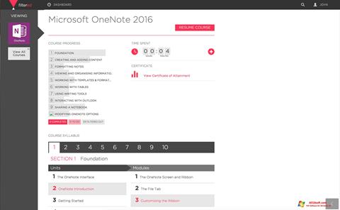 Ảnh chụp màn hình Microsoft OneNote cho Windows 10