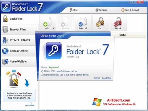 Ảnh chụp màn hình Folder Lock cho Windows 10