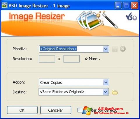 Ảnh chụp màn hình VSO Image Resizer cho Windows 10