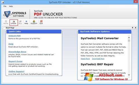 Ảnh chụp màn hình PDF Unlocker cho Windows 10