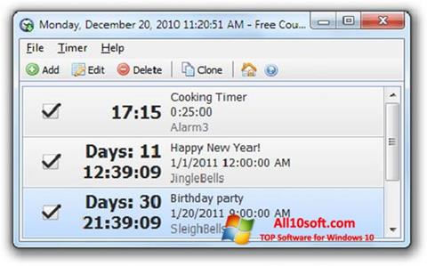 Ảnh chụp màn hình Free Countdown Timer cho Windows 10