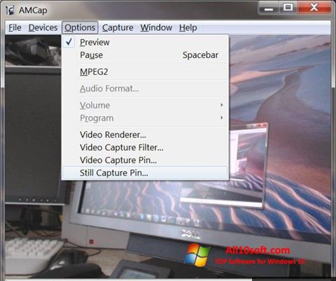 Ảnh chụp màn hình AMCap cho Windows 10