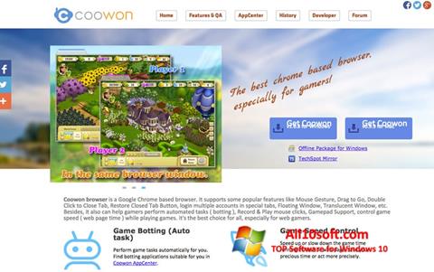 Ảnh chụp màn hình Coowon Browser cho Windows 10