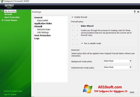 Ảnh chụp màn hình Outpost Firewall Free cho Windows 10