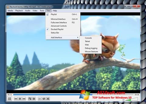 Ảnh chụp màn hình VLC Media Player cho Windows 10