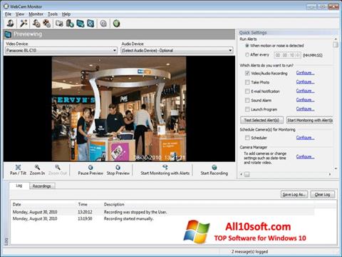 Ảnh chụp màn hình WebCam Monitor cho Windows 10