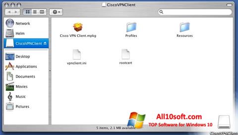 Ảnh chụp màn hình Cisco VPN Client cho Windows 10