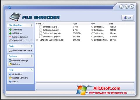 Ảnh chụp màn hình File Shredder cho Windows 10