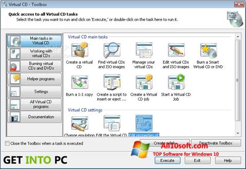 Ảnh chụp màn hình Virtual CD cho Windows 10