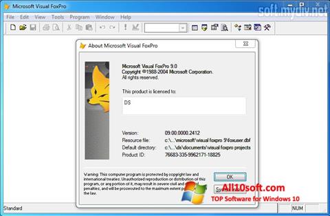Ảnh chụp màn hình Microsoft Visual FoxPro cho Windows 10