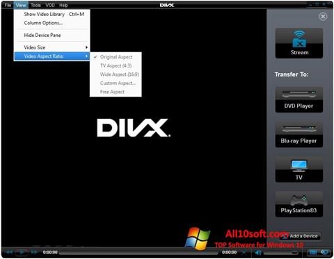 Ảnh chụp màn hình DivX Player cho Windows 10
