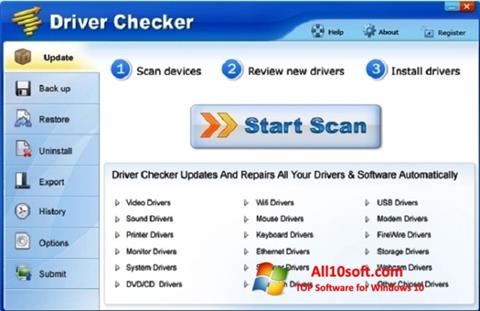 Ảnh chụp màn hình Driver Checker cho Windows 10