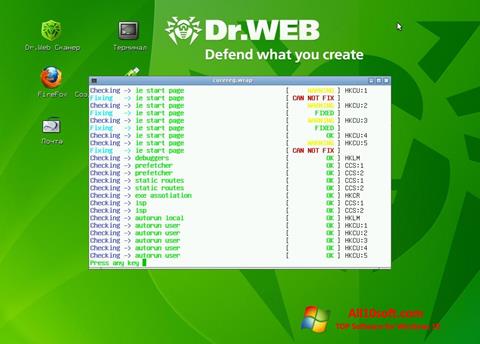 Ảnh chụp màn hình Dr.Web LiveCD cho Windows 10