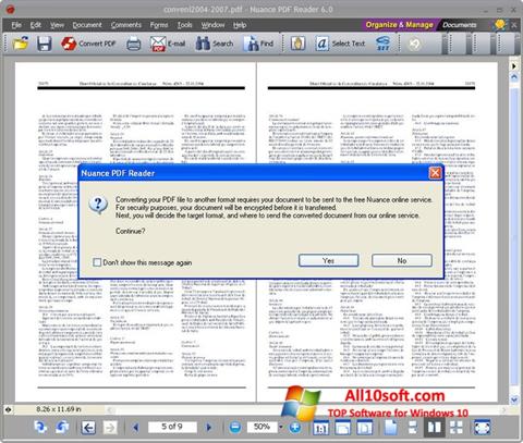 Ảnh chụp màn hình Nuance PDF Reader cho Windows 10