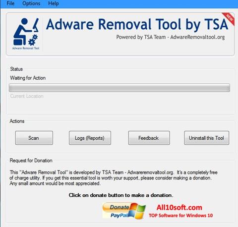 Ảnh chụp màn hình Adware Removal Tool cho Windows 10
