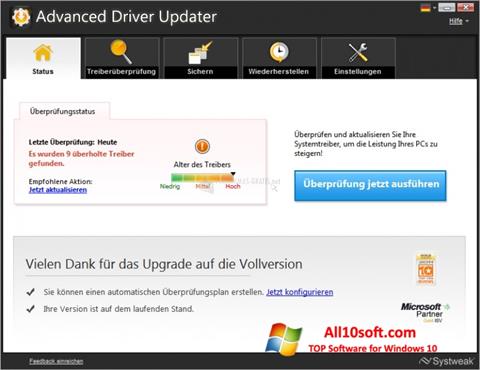 Ảnh chụp màn hình Advanced Driver Updater cho Windows 10