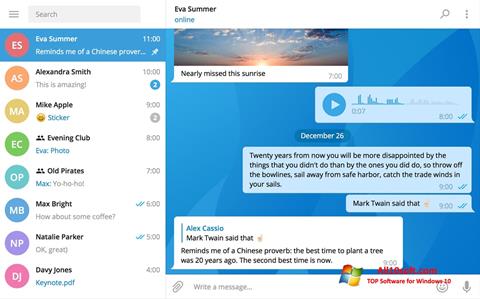 Ảnh chụp màn hình Telegram Desktop cho Windows 10