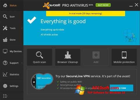 Ảnh chụp màn hình Avast! Pro Antivirus cho Windows 10
