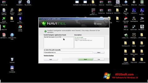 Ảnh chụp màn hình Navitel Navigator Update Center cho Windows 10